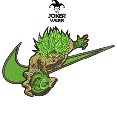Broly 1 - Haft na odzieży.