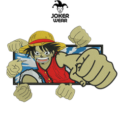 Luffy 6 - Haft na odzieży.
