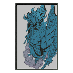 Madara Uchiha 6 - Haft na odzieży.