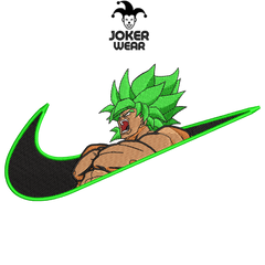 Broly 2 - Haft na odzieży.