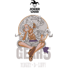 Luffy 2 - Haft na odzieży.