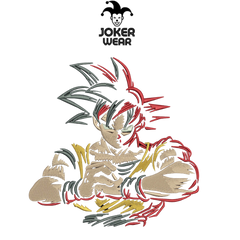 Son Goku 15 - Haft na odzieży.