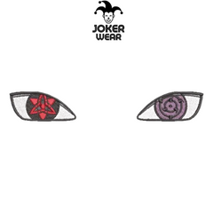 Sharingan & Rinnegan - Haft na odzieży.