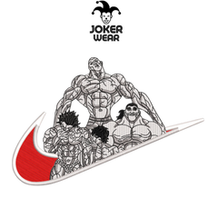 Baki Hanma Family - Haft na odzieży.