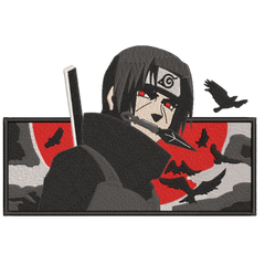 Itachi Uchiha 10 - Haft na odzieży.