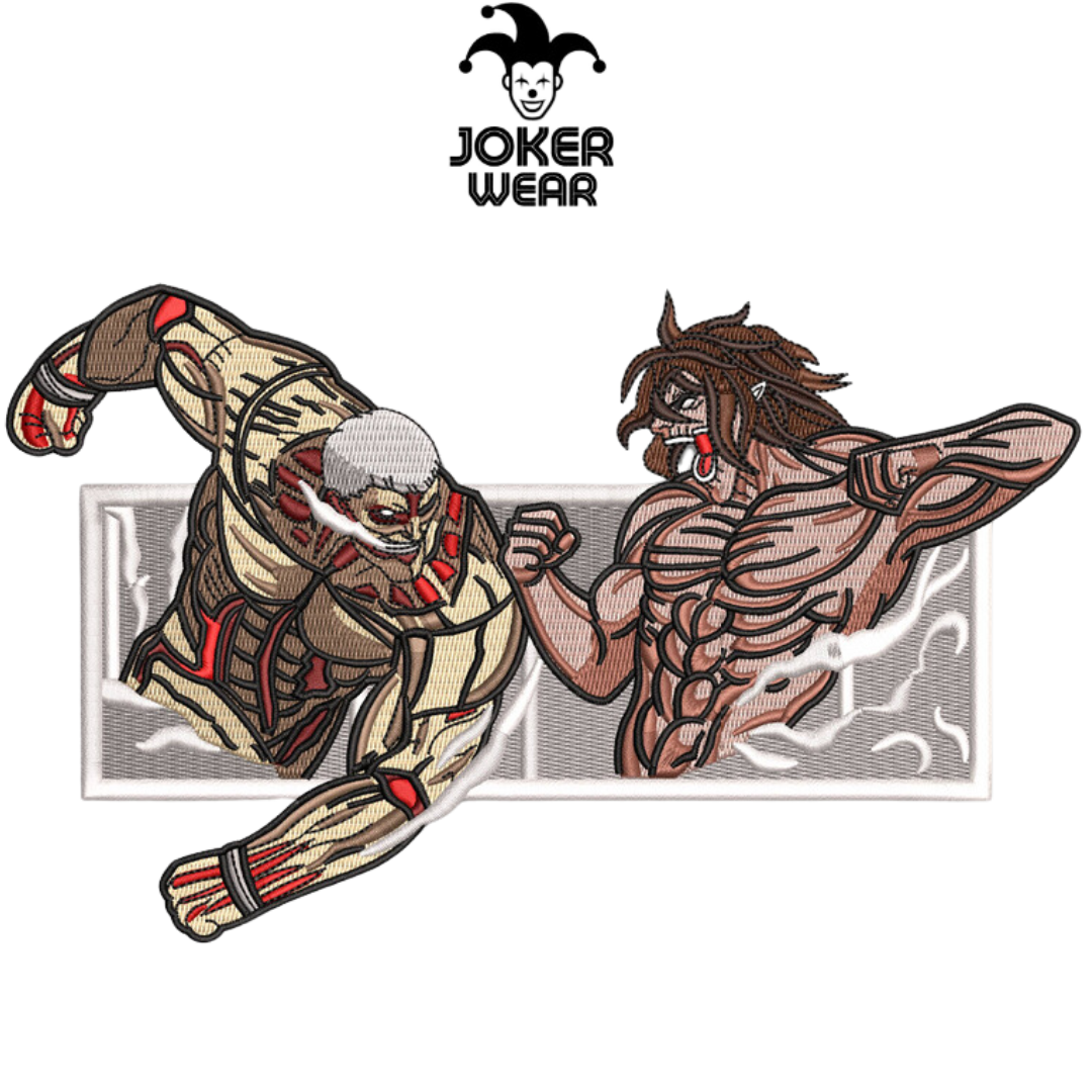 Eren/Reiner - Haft na odzieży.