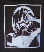 Additional embroidery on the back